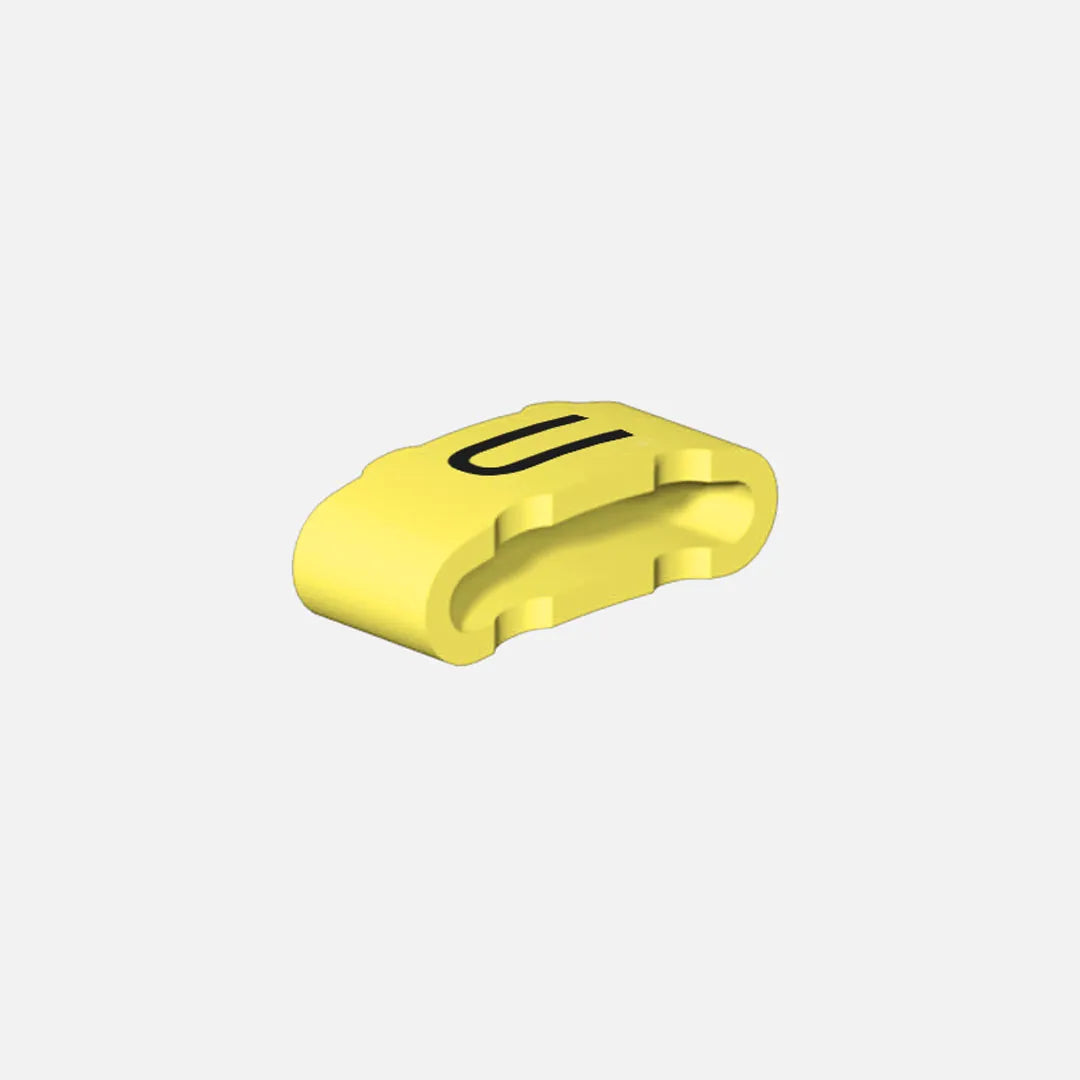CLI M 2-4 GE/SW V CD Manguitos para soportes identificadores -U- Amarillo 500Pz