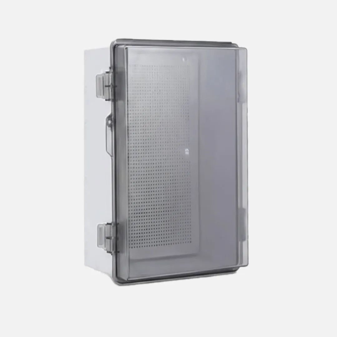 Gabinete mural puerta transp. c/platina 400mmHX300mmWX230mmD ABS+PC IP66