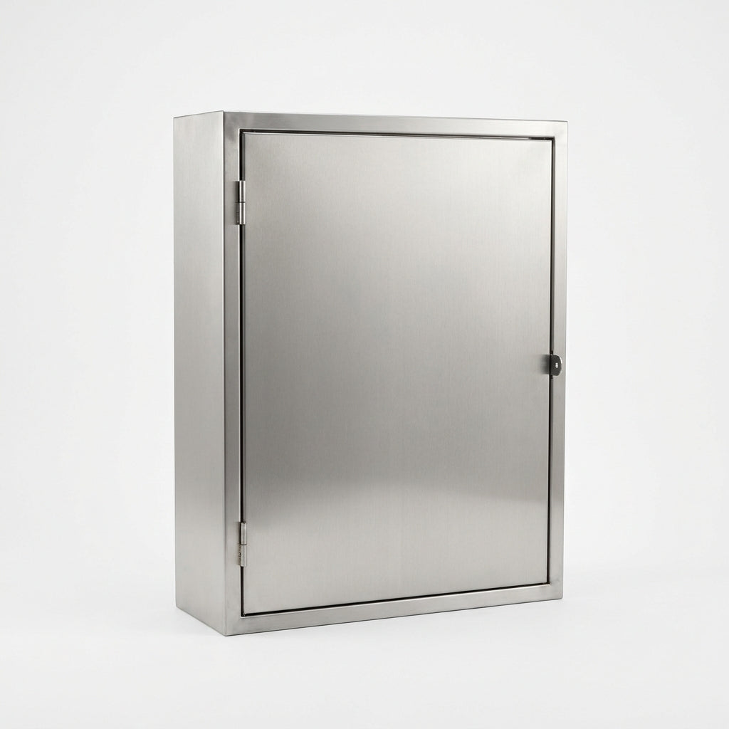 Gabinete mural de acero inoxidable AISI304 1P 800Hx600Wx210Dmm IP66 NEMA 4X