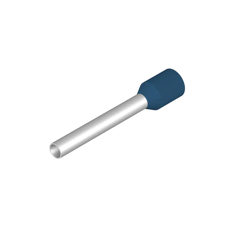 H2,5/25D BL Terminal tipo ferrul aislado 25L 2.5mm² 14AWG DIN Azul 500PZ