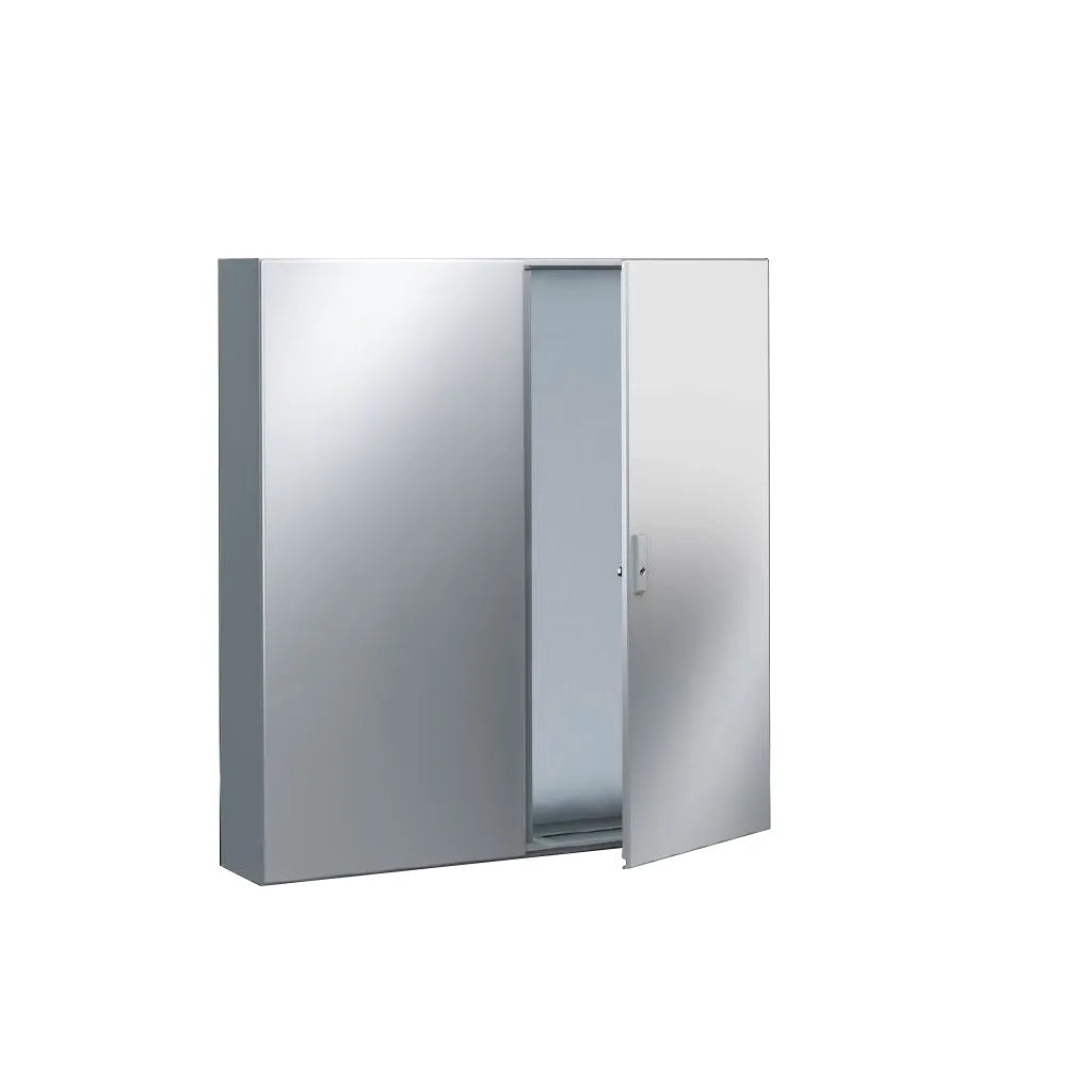 AE Gabinete mural de chapa de acero 2P 1200Hx1000Wx300Dmm RAL7035 IP55 NEMA 12