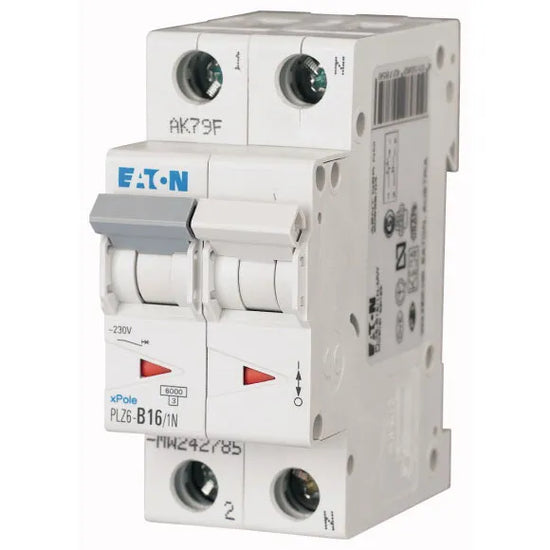 PLZ6-C16/1N-MW Xpole Interruptor termomagnético (ITM) 1P+N 16A 6kA Curva C