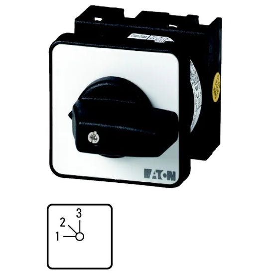T0-2-8230/E Interruptor CAM de 3 pasos s/posición 0 1P 3 contactos 20A empotrar