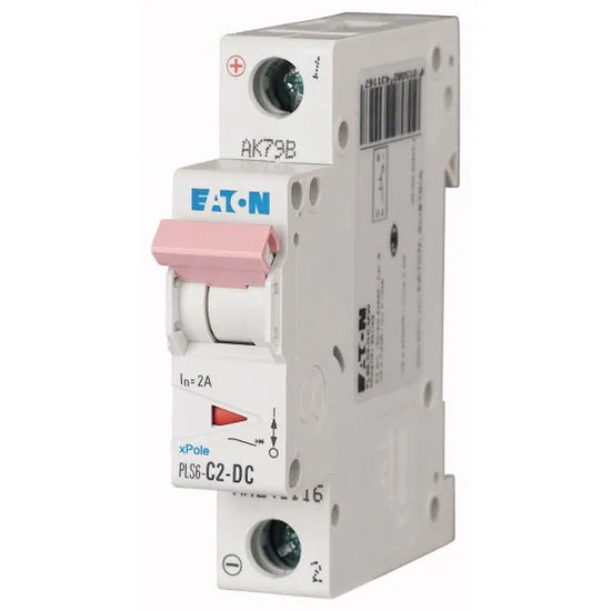PLS6-C2-DC-MW Xpole Interruptor termomagnético para DC 1P 2A 6kA Curva C