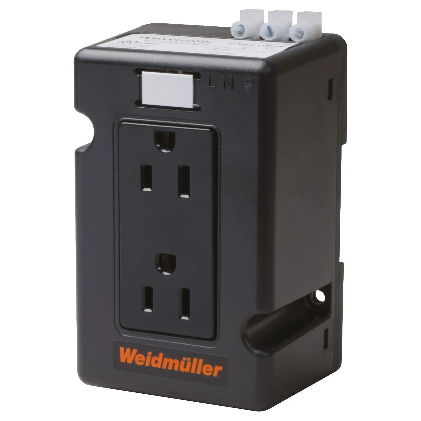 DRAC DP 15 Tomacorriente duplex polarizado L+N+PE 125VAC 15A