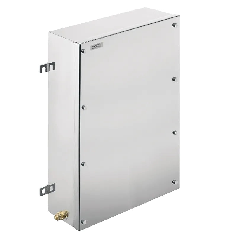 KLIPPON Caja EX con 3 placas de brida de acero inoxidable 550Hx350Wx200Dmm IP66