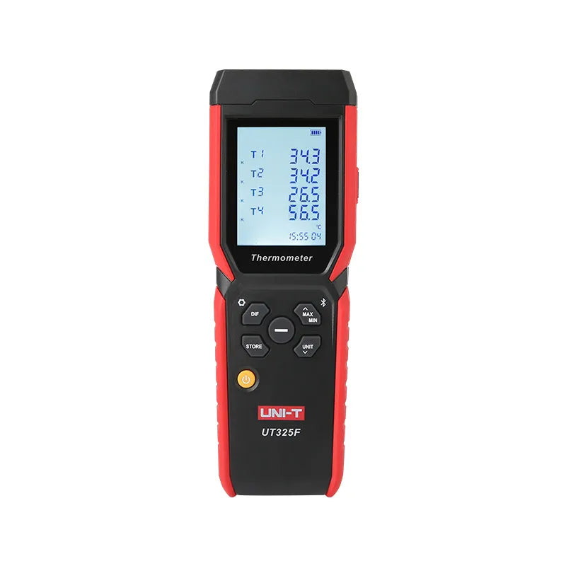 Termometro digital 4 canales sonda termopar 7 tipos display LCD pres. ±0.2+0.5°C