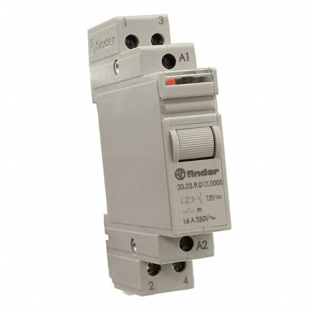 Telerruptor modular tipo interruptor bipolar 24VCD 2NA 16A 250V Riel DIN
