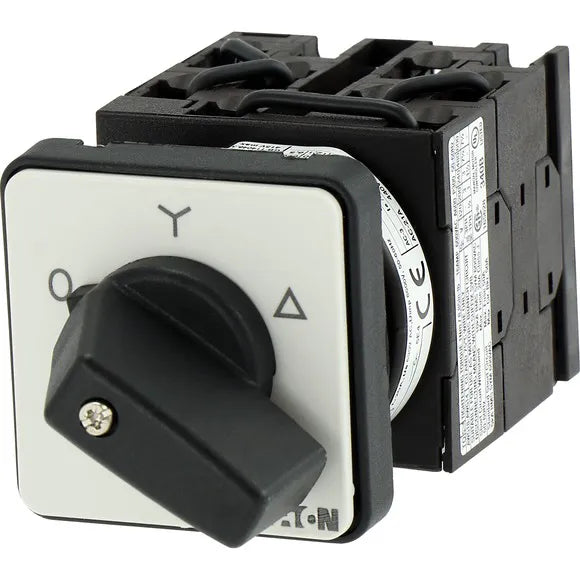 T0-4-8410/E Interruptor CAM estrella-delta M/negra 3P 20A P/empotrar IP65