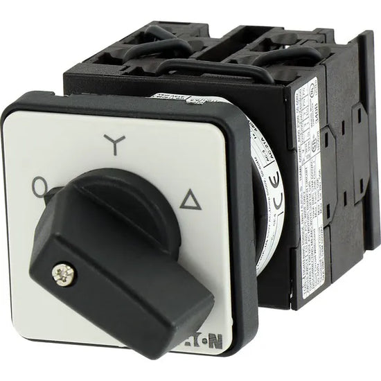 T0-4-8410/E Interruptor CAM estrella-delta M/negra 3P 20A P/empotrar IP65