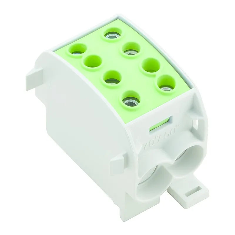 WPD 103 Bloque de distribución 1 polo 2x70mm² 2x50mm² 300A 1000VCA Verde