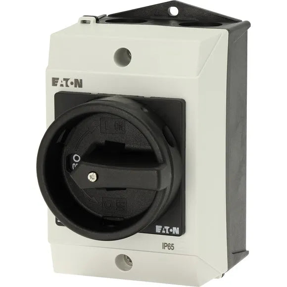 T0-2-1/I1/SVB-SW Interruptor CAM principal Maneta negra 3P 20A con caja IP65.