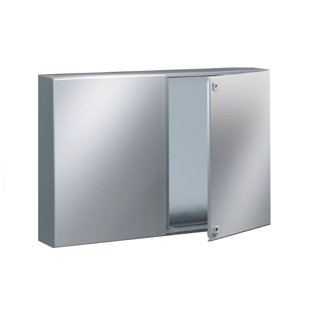 AE Gabinete mural de chapa de acero 2P 760Hx1000Wx300Dmm RAL7035 IP55 NEMA 12