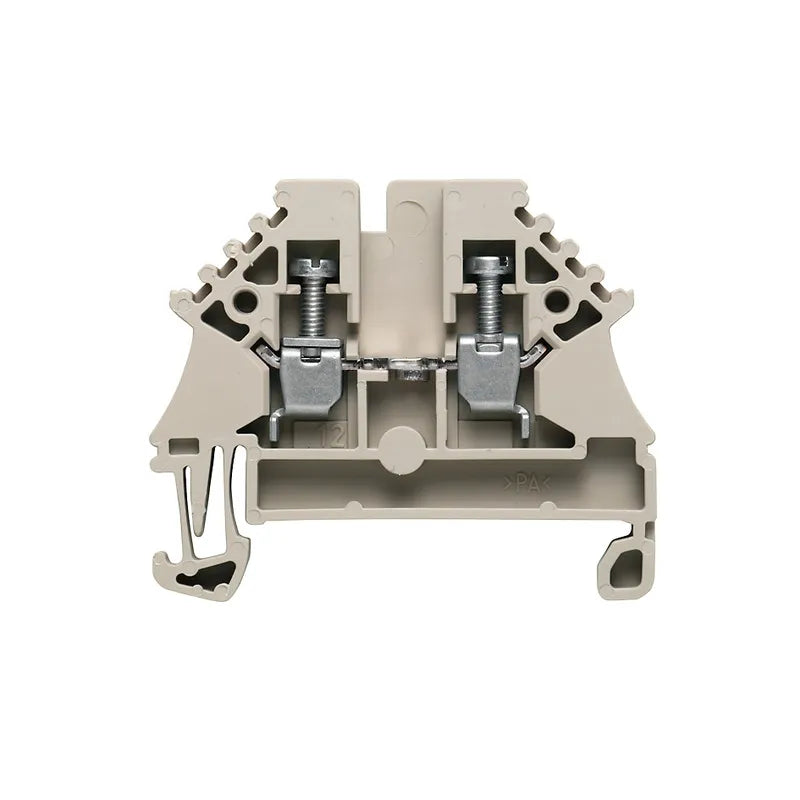 WDU 2.5N Clema de paso compacta en color beige 2.5mm² 26-12AWG 24A 500VCA