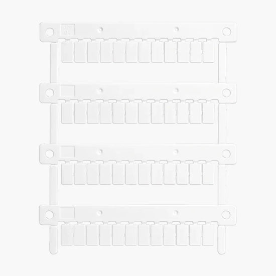Juego de etiquetas de plástico para 38.21/51/61/81/91 6x10mm 48 piezas