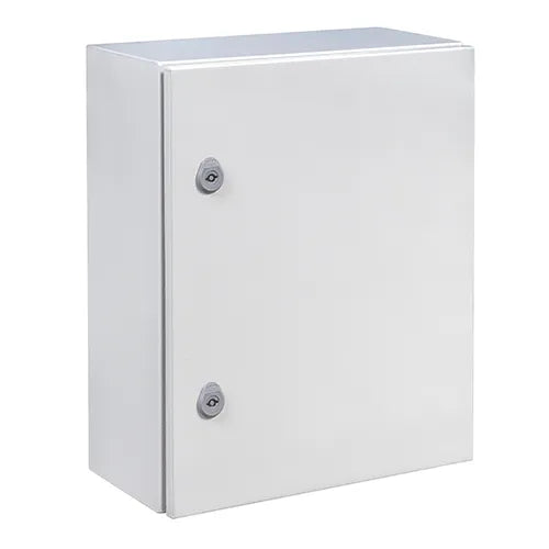 ARGENTA Gabinete mural de chapa de acero 1P 600Hx400Wx200Dmm RAL7035 IP66