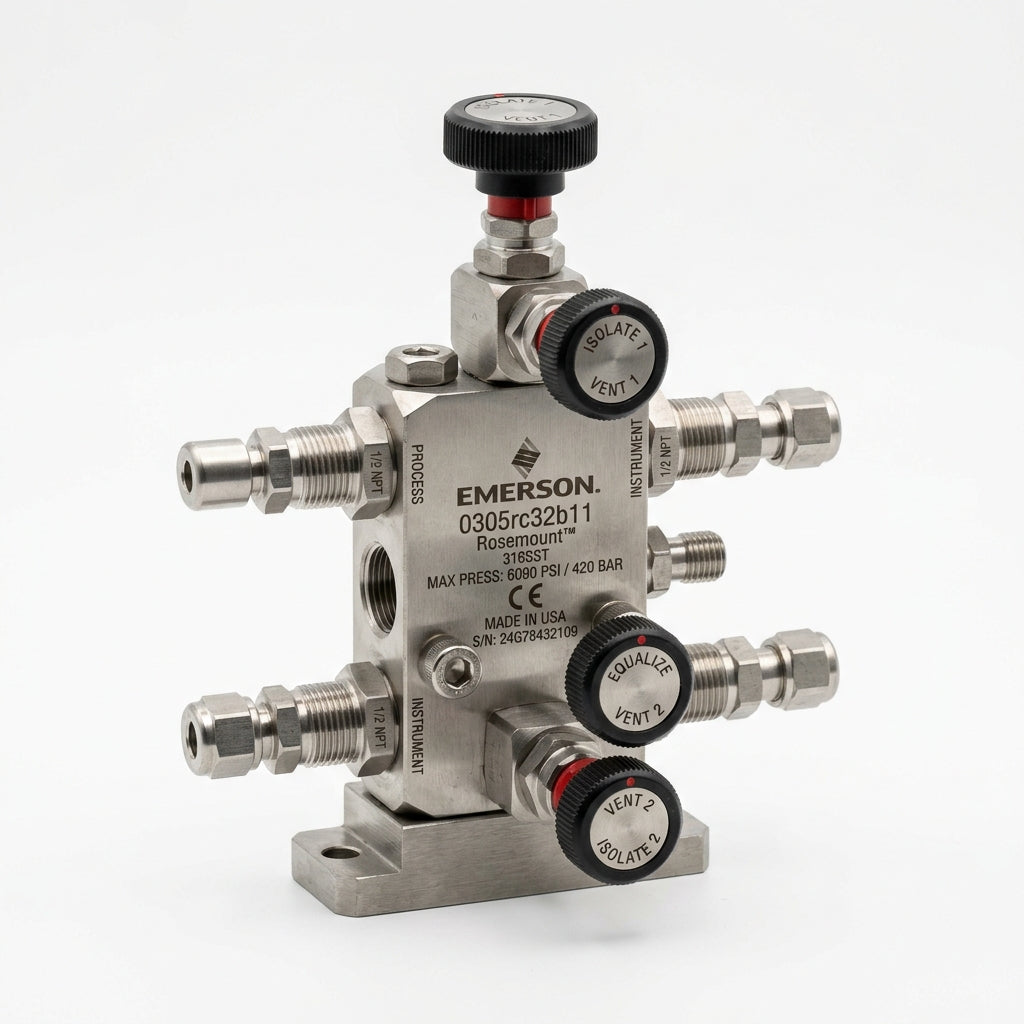 Emerson 0305rc32b11 manifold para transmisores de presión