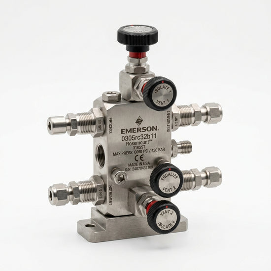 Emerson 0305rc32b11 manifold para transmisores de presión