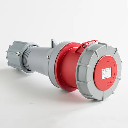 Base aérea 63A 3P+N+T 220/400VCA 6h Rojo IP66-IP67