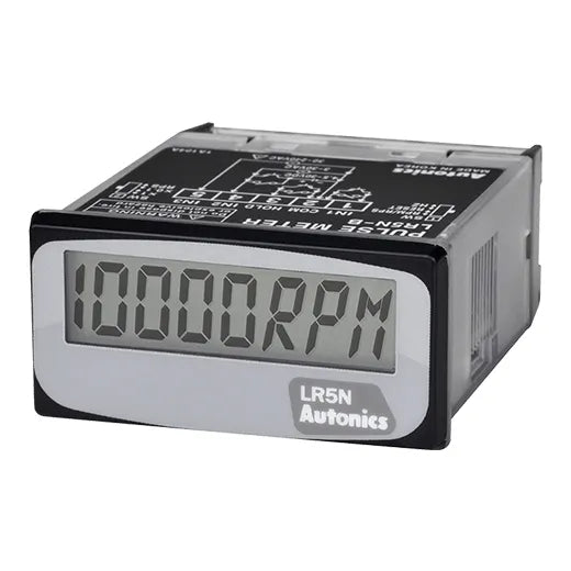 LR5N-B Tacometro LCD compacto 4½  digitos 48WX24Hmm Batería integrada  Indicador