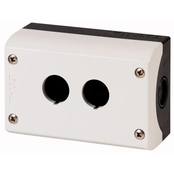 M22-I2 Caja Botónera 2 orificios 80HX120WX56Dmm color Gris