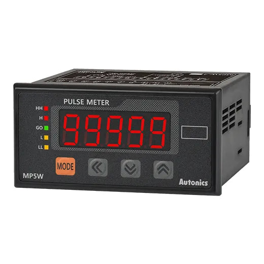 MP5W-49 Medidor de pulsos LED 5dig 96WX48Hmm 100-240VAC 5XPNP + trans RS485
