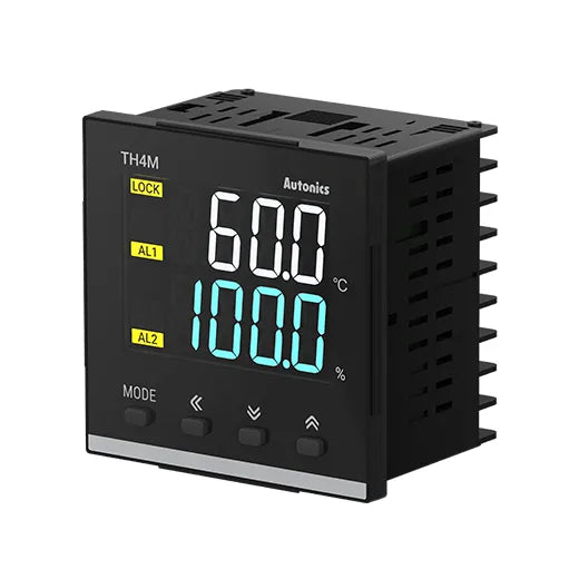 TH4M-24R Controlador de temperatura y Humedad 72Wx72Hmm 100-240VCA 2Relay 2Al
