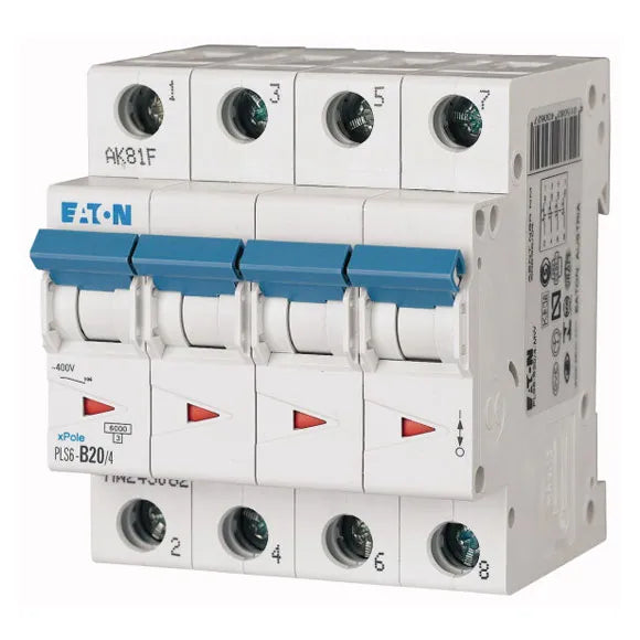 PLS6-C20/3N-MW Xpole Interruptor termomagnético (ITM) 3P+N 20A 6kA Curva C