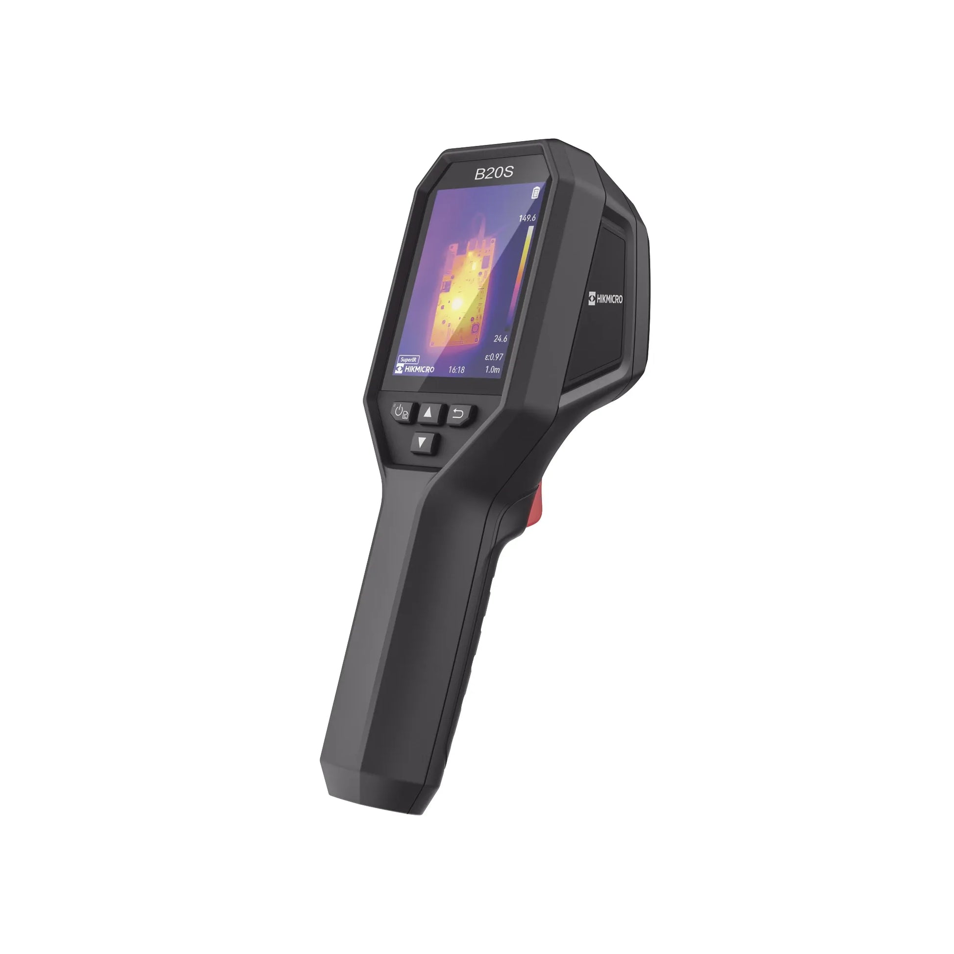 B20S Cámara termográfica 256×192 IR 2MP Visual Pantalla 3.2 LCD 25Hz IP54