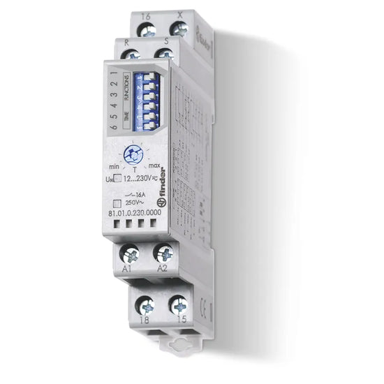 Temporizador multifunción 12-230VAC/DC 1NA1NC 16A 250V