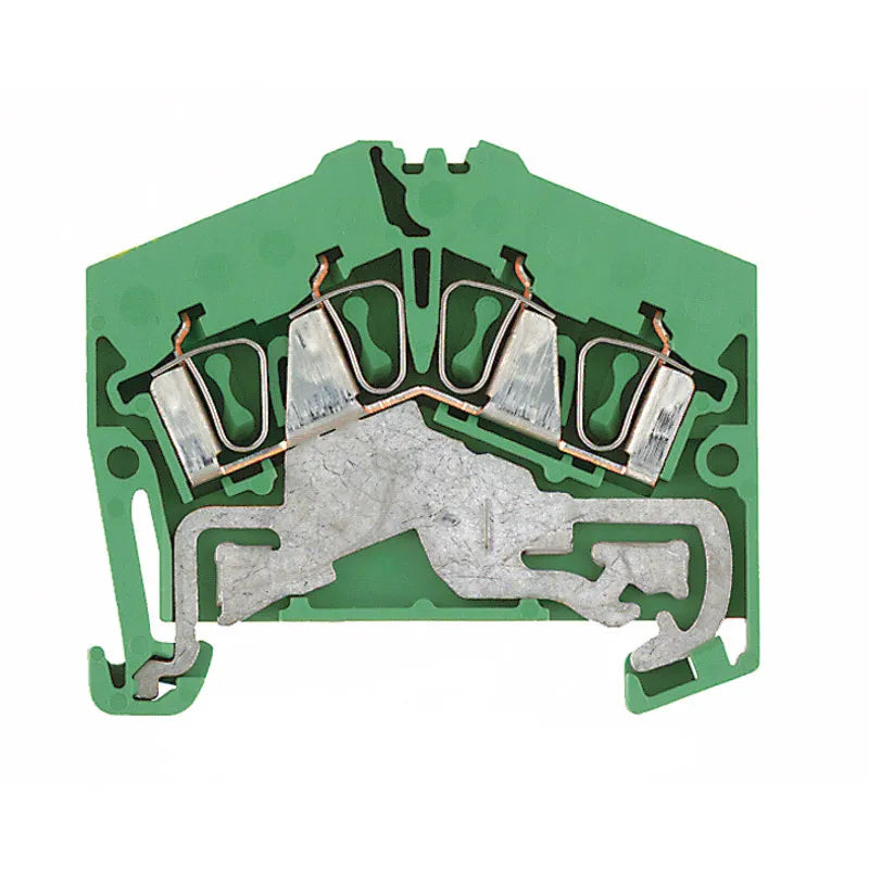 ZPE 2.5-2/4AN Clema para tierra Roof 4 conex 2.5mm² 26-14AWG 800VCA Verde-Amaril