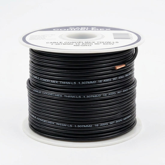 CABLE CONDELMEX THHW-LS 1.307MM2 16 AWG 90° 600V NEGRO