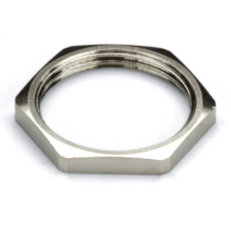SKMU PG16-MS Contratuerca de latón niquelado para glandula PG16