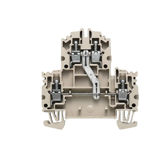 WDK 4N V Clema compacta 2-Pisos 1-Potencial 4mm² 26-10AWG 32A 800VCA Beige