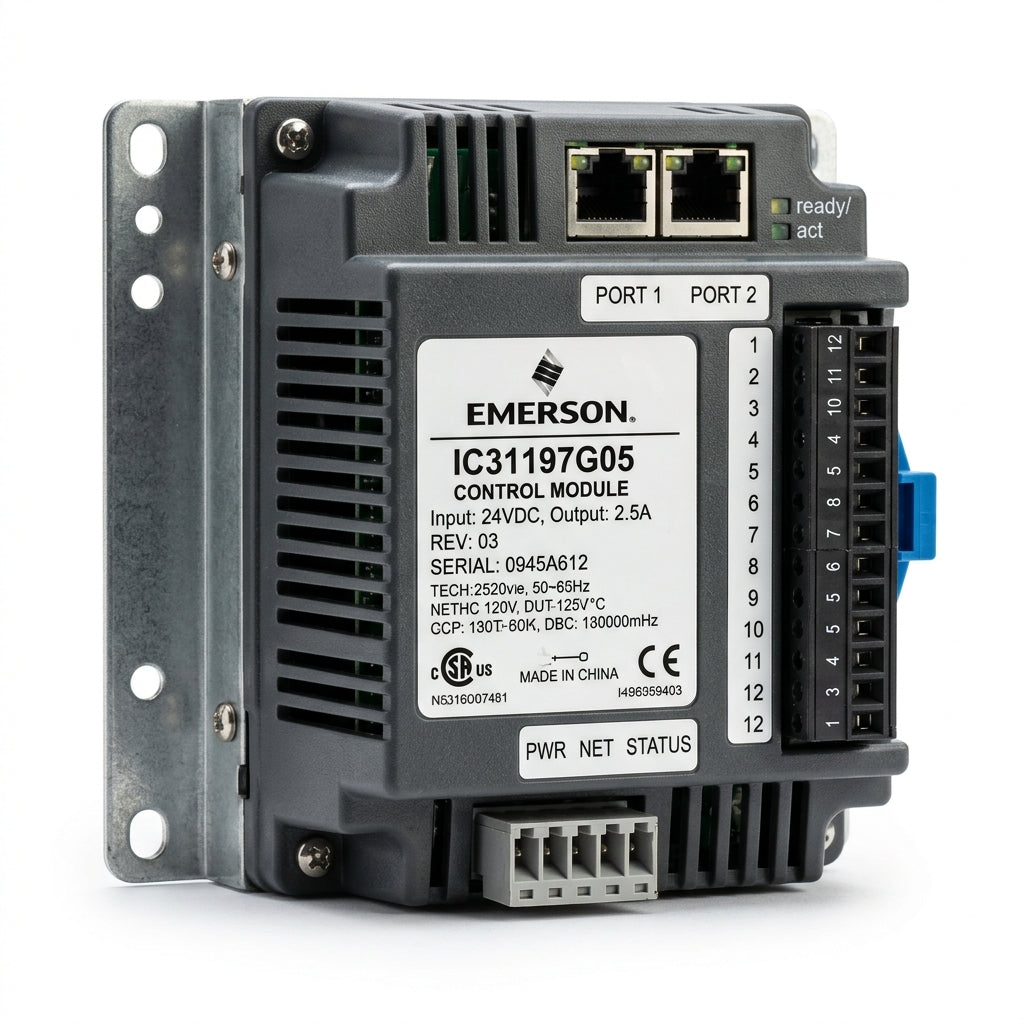 Emerson IC31197G05 módulo de E/S analógica
