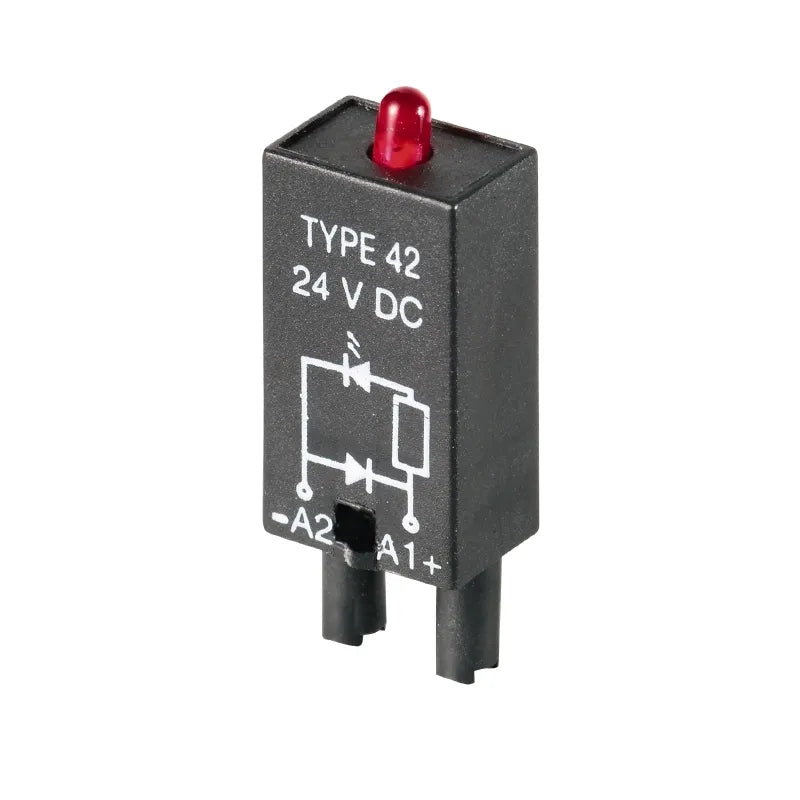 RIM 3 24/60VUC Módulo LED verde para base RCL 2460VUC. Conexión enchufable