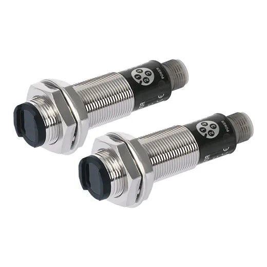 BR20M-TDTD-C-P Sensor fotoeléctrico latón M18 Barrera 20m 24VCD PNP C/Conecto-X