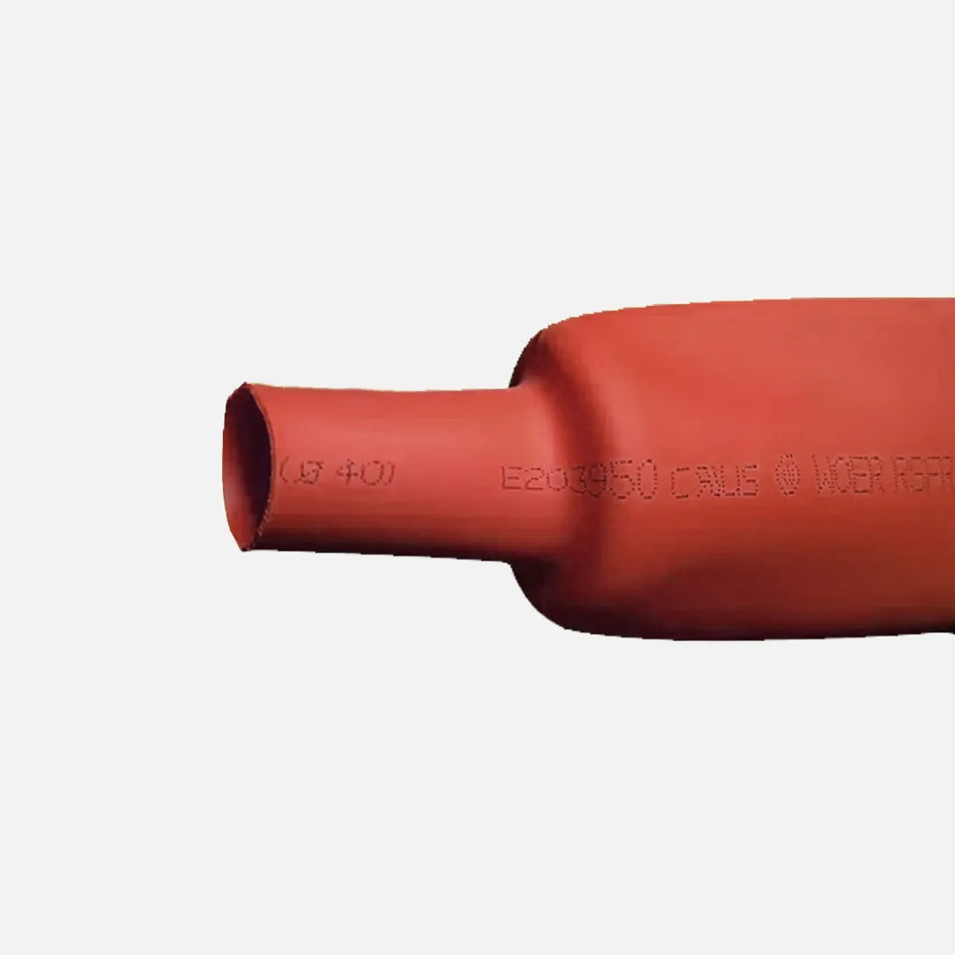 Tubo termocontráctil rojo Contracción 2:1 9mm (3/8″) 8-6AWG