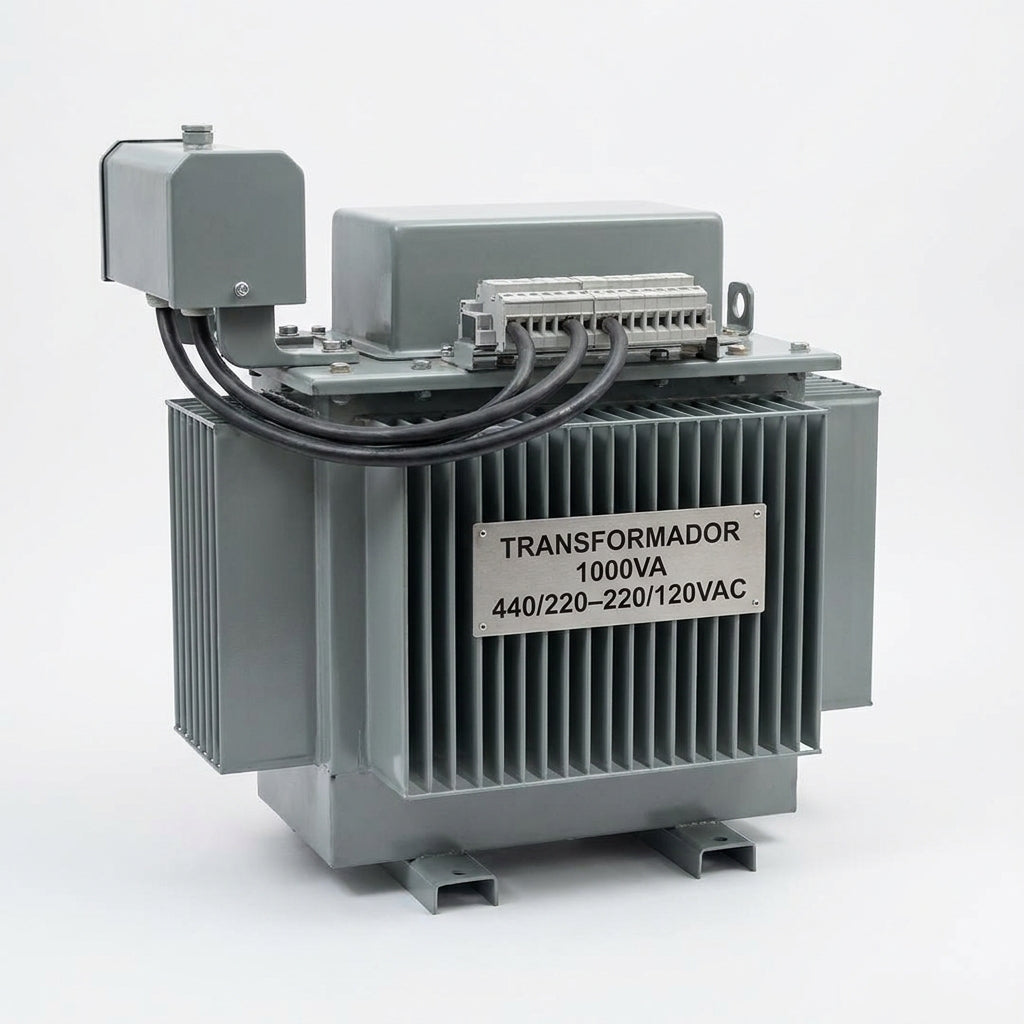 TRANSFORMADOR 1000VA 440/220–220/120VAC