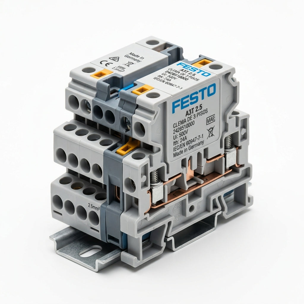 FESTO A3T 2.5, CLEMA DE 3 PISOS 2428510000