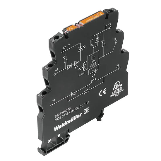 MOS 24VDC/5-33VDC 10A Relé SSR POWER MOS-FET 6.0mm 10A Input 24VCD Output 5-33VD