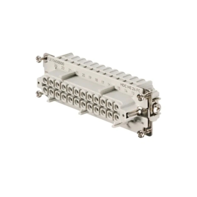 HDC HE 24 FC Inserto hembra Conexión crimpada 24P+PE 500V Grupo 8