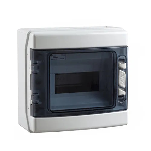 12933 Ecology Caja de distribución Sobreponer 8M 231Hx238Wx118Dmm IP65 V/Transp