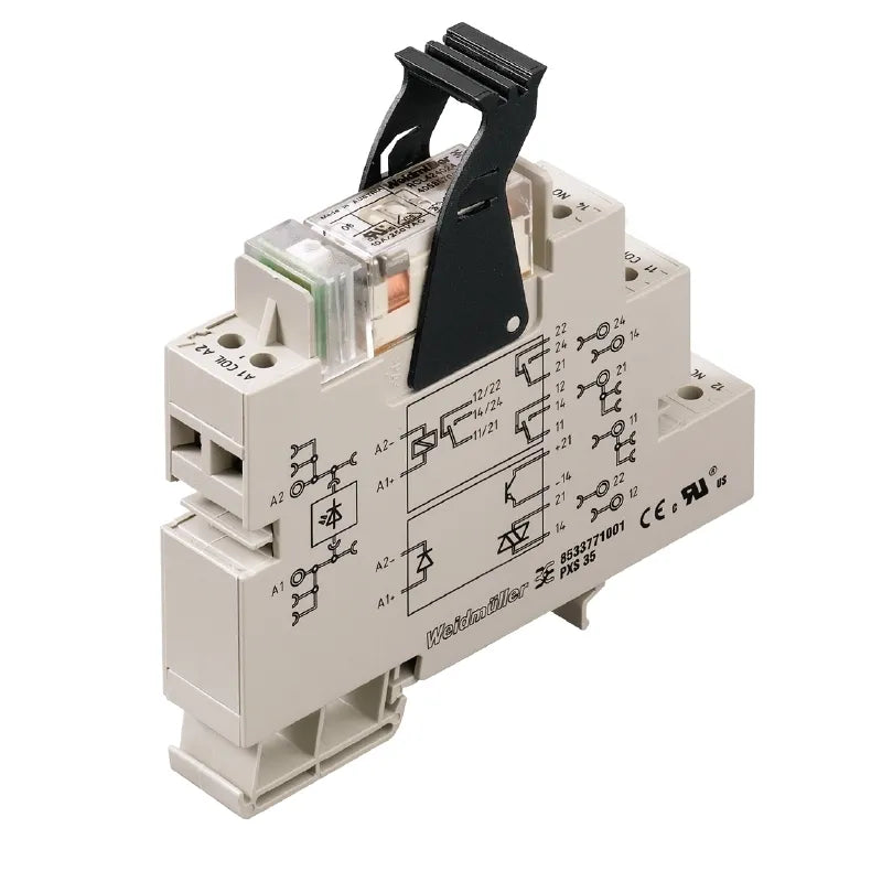 PRS 24Vdc LD 2CO Interfaz relé RCL+Base+LED 24VCD 2CO 2NA2NC AgNi 8A 250V
