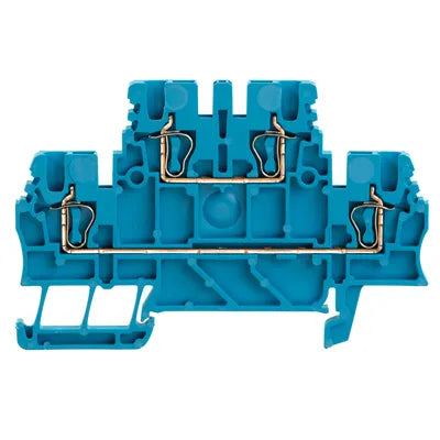 ZDK 1.5 BL Clema 2-Pisos 2 conexiones 1.5mm² 28-16AWG 17.5A 500VCA Azul