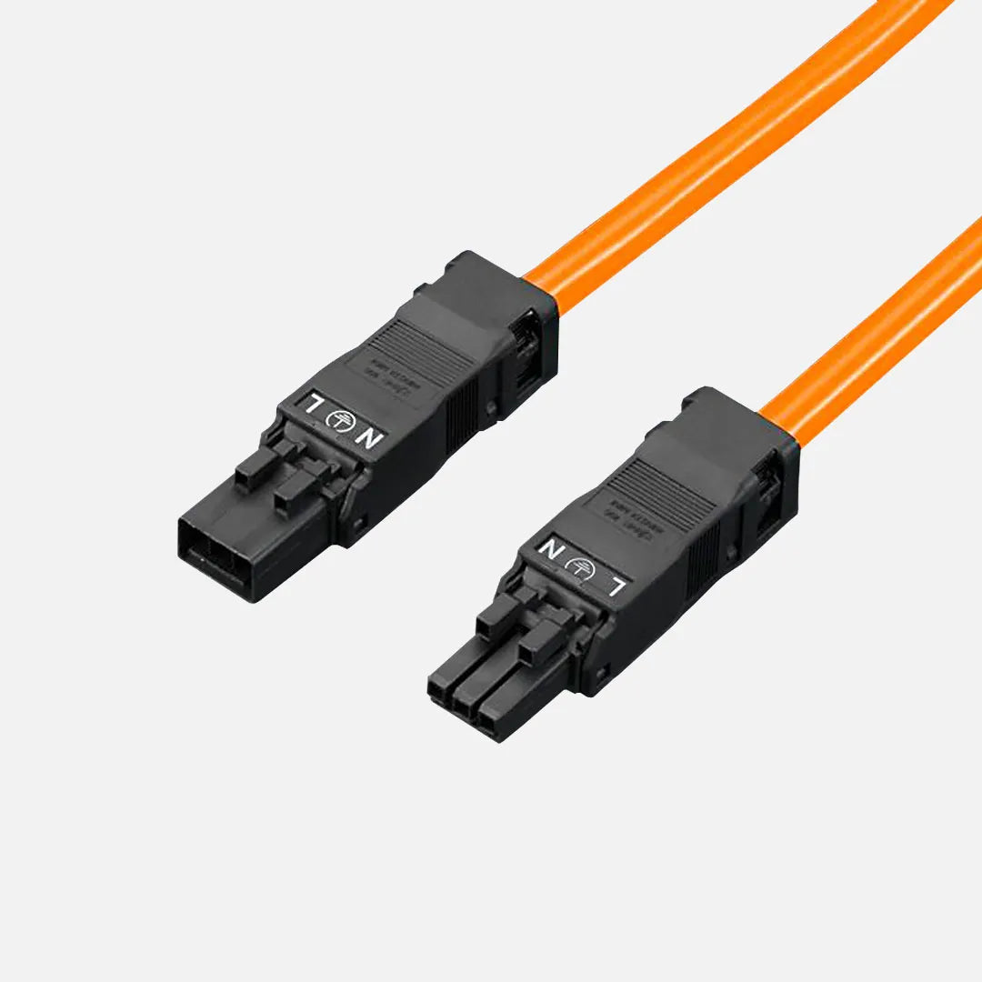 SZ Cable de alimentación de paso 3 polos 3 metros naranja ENEC. UL 100-240VCA 1p