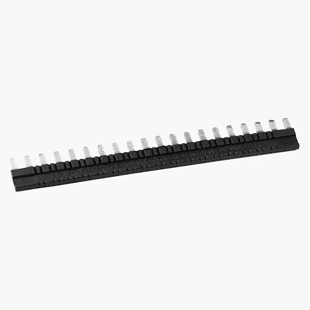 Puente de 20 terminales color negro 6A 250V para usarse con S38.21/51…, S93