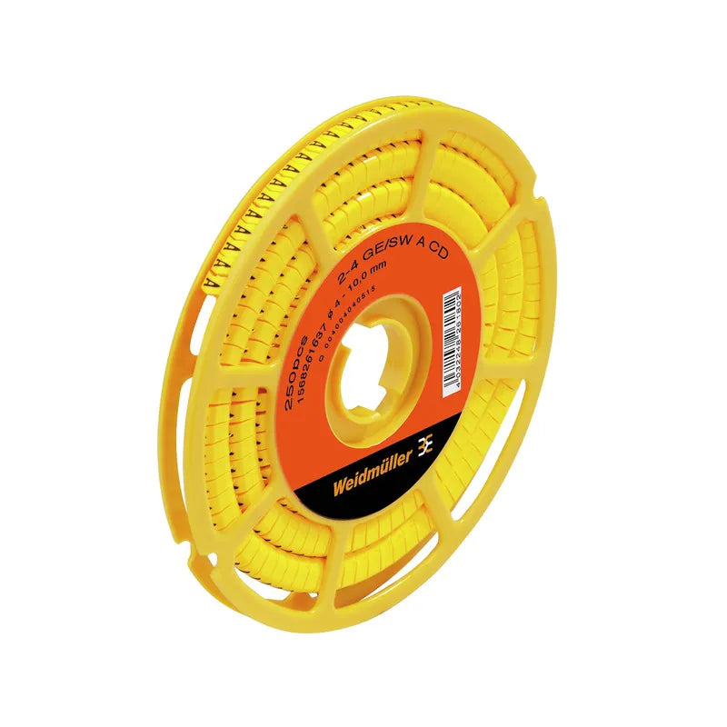 CLI C 2-4 GE/SW 2 CD Señalizador de cable en rollo 14-6AWG -2- Amarillo 250Pz