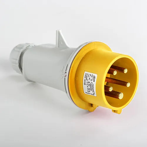 Clavija aérea 16A 3P+N+T 120VCA 4h Amarillo IP44