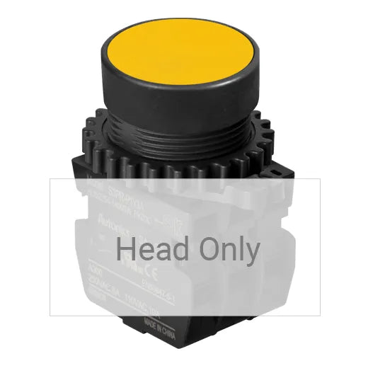 S3PR-P1Y Botón pulsador redondo saliente 30mm momentáneo amarillo